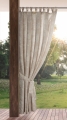 Zasłona Ogrodowa gotowa na przelotkach GARDEN 155x220 Kremowa/Pudrowa na szelkach