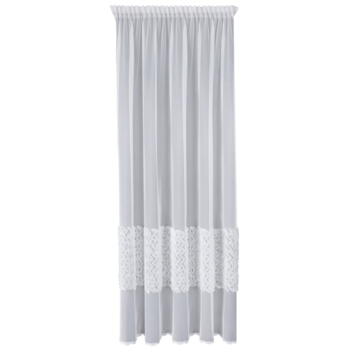 Firana gotowa na przelotkach 140x250 Elissa biała 