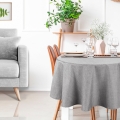 Obrus Plamoodporny koło fi 150 Kate srebrny/szary