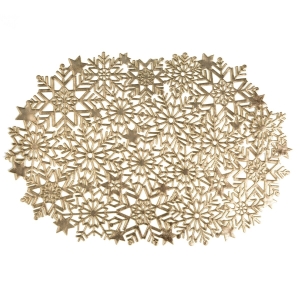 Podkładka Dekoracyjna Mary 45x30 złoty kpl. 6szt   