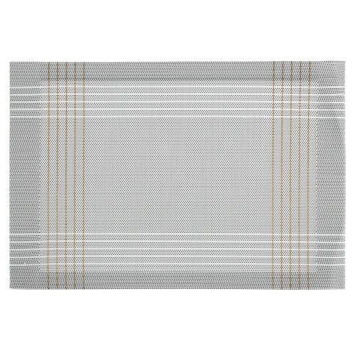 Podkładka Dekoracyjna Kara 30x45 biały/złoty kpl. 6szt  
