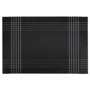 Podkładka Dekoracyjna Kara 30x45 czarny/złoty kpl. 6szt  