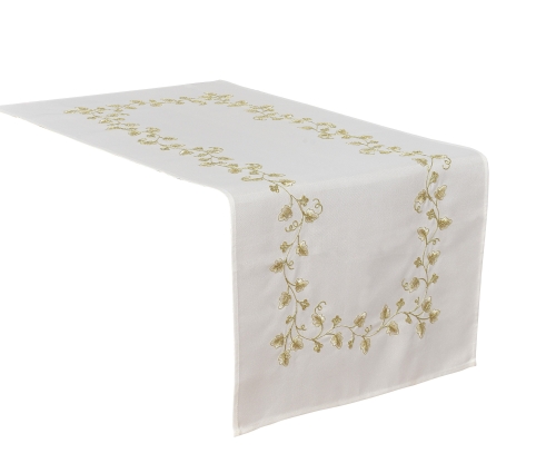 Bieżnik Wiosenny 60x120 haftowany Kwiatki   