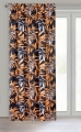 Zasłona gotowa na taśmie ZOJA 140x270 Czarna + Ruda