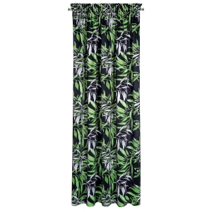 Zasłona gotowa na taśmie ZOJA 140x270 Czarna + Zielona