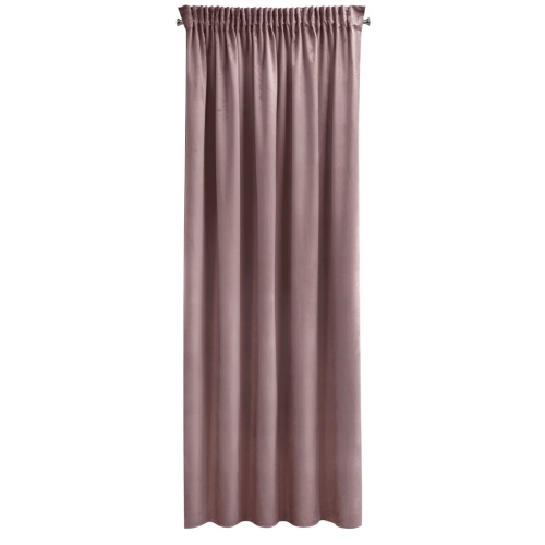 Zasłona gotowa na taśmie SIBEL 140x270 Różowa Pudrowa