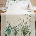 Bieżnik Świąteczny 45x140 Gobelinowy Kwiaty  