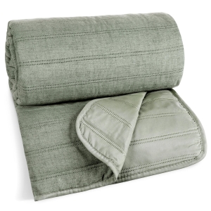 Narzuta dekoracyjna 170x210 Selen geometryczne pikowanie miętowa  