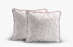 Poszewka Perkal z bawełny 40x40 kwietna łączka 2szt. Premium  