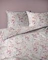 Pościel 160x200 La Perkale Perkal z lamówką Kwietna łączka w odcieniach różowego Bawełna Premium  