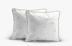 Poszewka Perkal z bawełny 40x40 kwietna łączka 2szt. Premium  