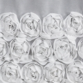Firana gotowa na taśmie Roses 300x120 biała