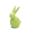 Figurka wielkanocna 10x7x16 zielona zajączek z glinki ceramicznej 