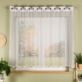 Firanka gotowa żakardowa na prosto Elza 250x160cm biała