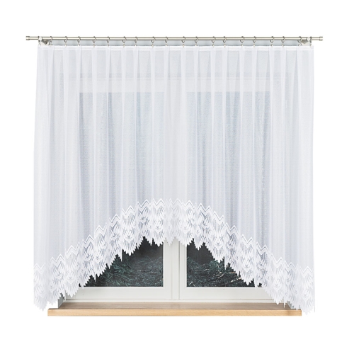 Firanka gotowa żakardowa Felicja 300x160cm biały  