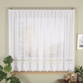 Firanka gotowa żakardowa Modesta  400x160cm na prosto biała   