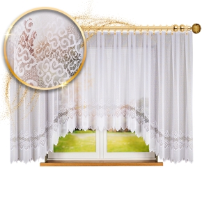 Firanka gotowa żakardowa Modesta  500x160cm biała 