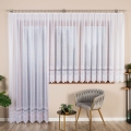 Firanka gotowa żakardowa Modesta 250x120cm balkonowa biała