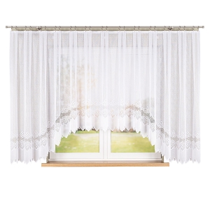Firanka gotowa żakardowa Modesta  400x160cm biała   