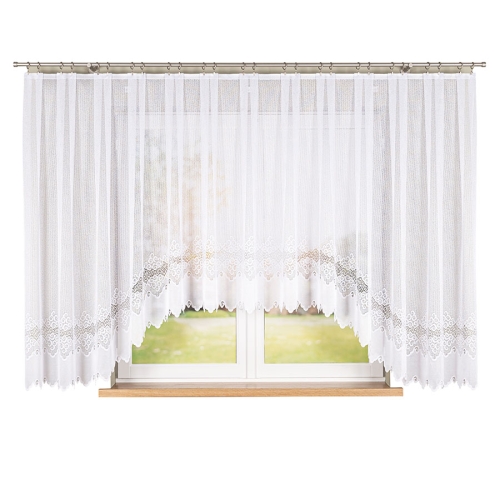 Firanka gotowa żakardowa Modesta  400x160cm biała   