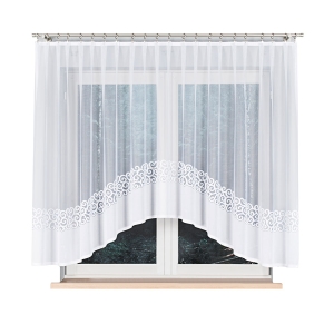 Firana gotowa żakardowa Daniela 350x155 biała 