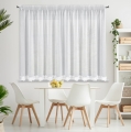 Firana gotowa na taśmie Kaja 350x155 biała 