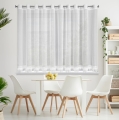 Firana gotowa Kiara 350x150 biała na przelotki