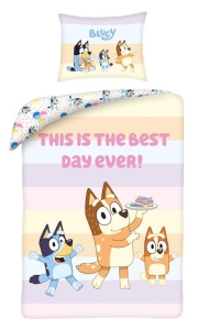 Pościel bawełniana 140x200 Bluey urodziny Piesek HIT 