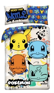 Pościel Młodzieżowa 140x200 Pokemony Pikaczu Oryginalna licencja Mikrofibra   