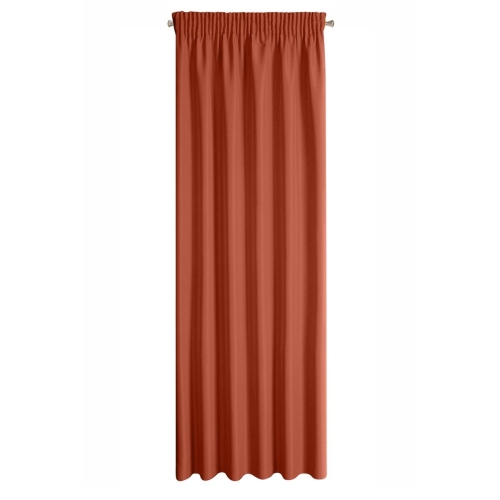 Zasłona gotowa na taśmie Rita 140x270 Ceglasta