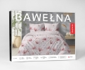 Pościel Bawełniana 220x200cm Kwiaty Różowa pudrowa