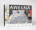 Pościel Bawełniana 220x200cm Kwiaty niebieskie