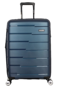 Walizka średnia SAXOLINE Bliss M 65cm Niebieska Navy blue