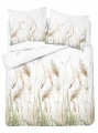 Pościel Bawełniana 180x200cm Łąka Trawy na jasnym tle