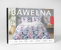 Pościel Bawełniana 220x200cm Kwiaty niebieskie fiołkowe na jasnym tle  