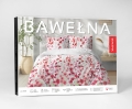 Pościel Bawełniana 180x200cm Kwiaty czerwone na jasnym tle 