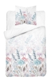 Pościel Bawełniana 140x200cm Kwiaty pastelowe na jasnym tle  