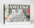Pościel Bawełniana 220x200cm Kwiaty zielone na jasnym tle 