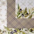 Zestaw 3szt ścierek kuchennych 50x75 Olive bawełna 