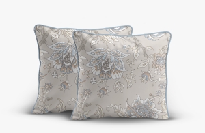 Poszewka Perkal z bawełny 40x40 kwiaty 2szt. Premium 