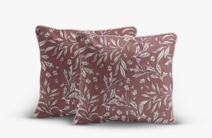 Poszewka Perkal z bawełny 40x40 kwiaty na bordzie 2szt. Premium 