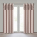 Firana gotowa na przelotki Roses by Eva Minge 140x250 pudrowa