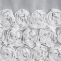 Firana gotowa na taśmie Roses 400x160 łuk biała 