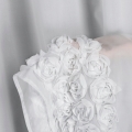 Firana gotowa na taśmie Roses 400x160 łuk biała 
