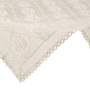 Bieżnik Serweta 85x85 Rosaly Niciany beżowy kwadrat