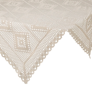 Bieżnik Serweta 85x85 Oliwia Niciany beżowy kwadrat