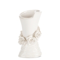 Wazon Dekoracyjny ELIANA 10 x 8 x 19 cm kremowy 