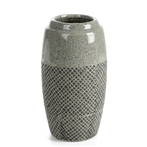 Wazon Dekoracyjny NORI 13 x 13 x 25 cm stalowy + czarny