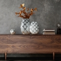 Wazon Dekoracyjny SAELA 25 x 11 x 24 cm srebrny