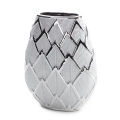 Wazon Dekoracyjny SAELA 25 x 11 x 24 cm srebrny